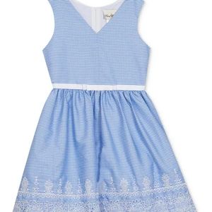 Embroidered Gingham Dress From Macy's